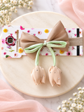 Soft cotton everyday baby headband tulip on bow