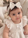 Classic lace bow baby headband