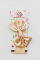 Soft cotton everyday baby headband satin bow