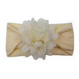 Soft cotton everyday baby headband large flower
