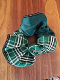 Plaid & Satin Scrunchie