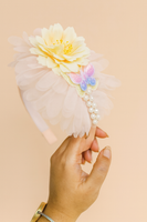 Flower and Butterfly frill hairband