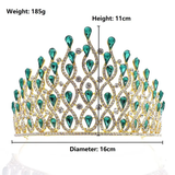Faux gemstone grand crown