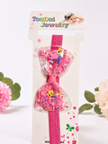 Dancing confetti bow soft baby headband