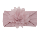 Soft cotton everyday baby headband large flower