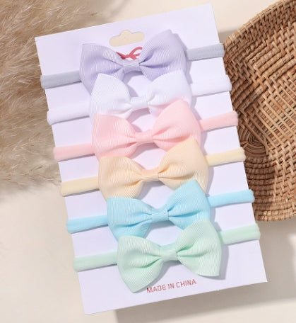 Pack of 6 bow headbands - style 4