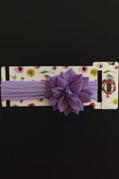 Soft cotton everyday baby headband circle large crush flower