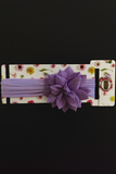 Soft cotton everyday baby headband circle large crush flower