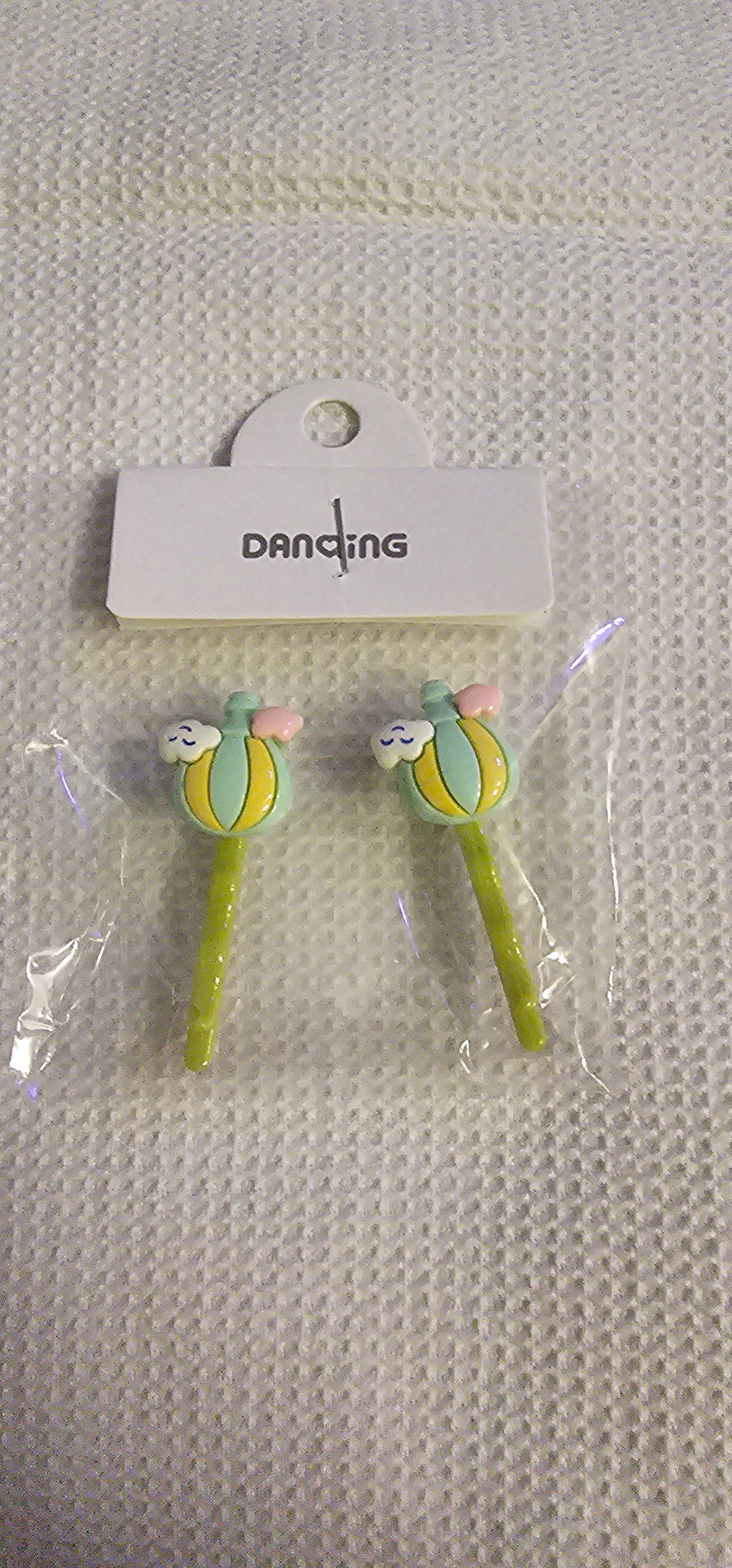 Pair of hot air balloon Bobby pins