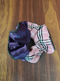 Plaid & Satin Scrunchie