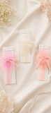 Fancy fascinator pearls on tulle baby headband