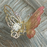 Small enamel butterfly clutcher