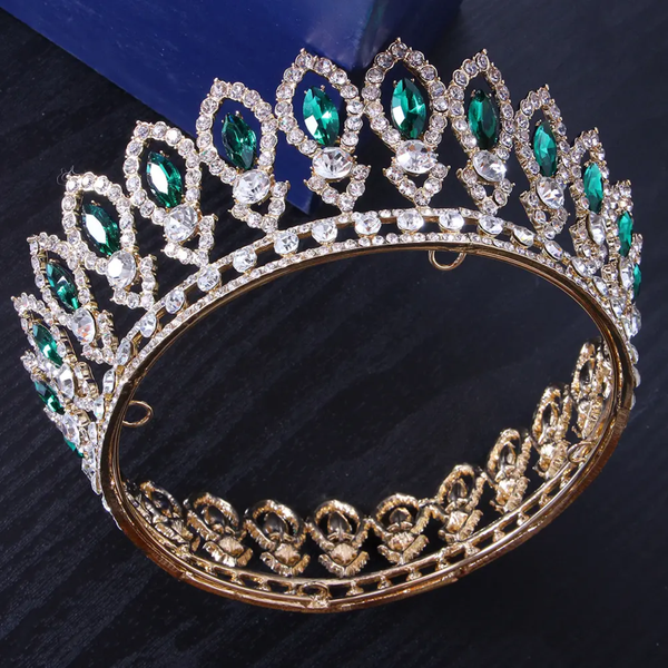 Adult Faux gemstone crown (full head)