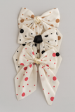 Random dots Bow Hair Clip