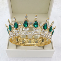 Faux gemstone and crystal crown (full head)
