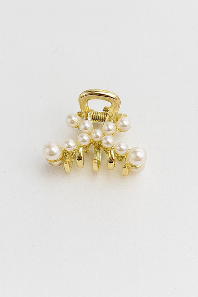 Cross pearls small clutcher