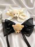 Statement bow with teddy bear