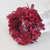 Lace rosette scrunchie