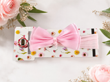 Soft cotton everyday baby headband silk organza bow