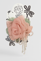 Rose bloom fascinator hairclip