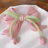 Large fascinator tulip bow
