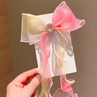 Ombre bow with gemstone