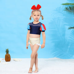 Princess Tankini with crop top and high rise shorts