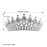 White stones tiara crown