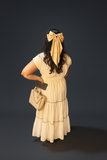 large statement satin bow with alligator clip