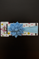 Soft cotton everyday baby headband circle large crush flower