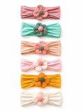 Pack of 6 everyday flower headbands