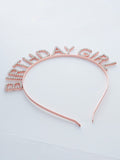 Free size Rhinestone birthday girl tiara with birthday sash