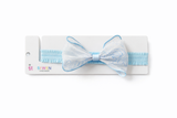 Soft cotton everyday baby headband rose print organza bow