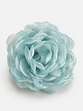 pretmybaby extra large pastel blue organza flower hairclip for special occasions