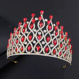 Faux gemstone grand crown