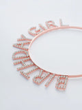 Free size Rhinestone birthday girl tiara with birthday sash