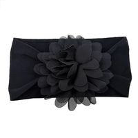 Soft cotton everyday baby headband large flower