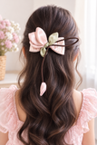 Fascinator tulip on bow with dangling bud
