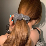 Premium Rhinestone Hair Scrunchies (Set of 2)