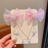 Pair of mermaid theme oyster bows