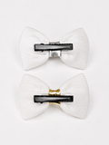Pack of 2 metallic bow hairclips