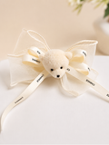 Statement bow with teddy bear