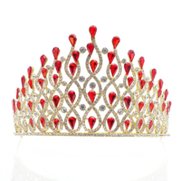 Faux gemstone grand crown