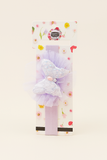 Soft cotton everyday baby headband sequins butterfly on tulle