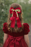 Large ribbon fascinator tulip bow