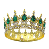 Faux gemstone and crystal crown (full head)