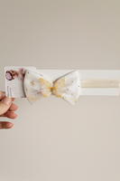 Soft cotton everyday baby headband Butterfly bow
