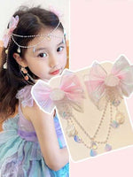 Pair of mermaid theme oyster bows