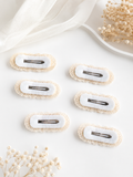 Pack of 6 crochet hair pins - fruits