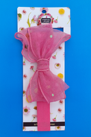 Soft cotton everyday baby headband defined bow